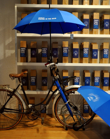 Parapluie anti-vent bleu - Blue umbrella windproof