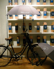 Parapluie anti-vent gris - Grey umbrella windproof