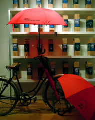 Parapluie anti-vent rouge - Red umbrella windproof